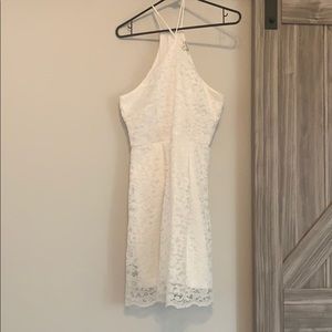 White razor back type dress